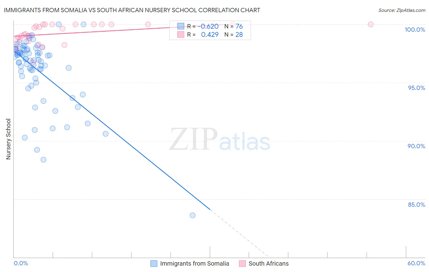 Immigrants from Somalia vs South African Nursery School