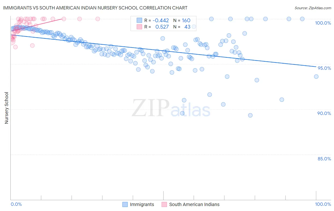 Immigrants vs South American Indian Nursery School