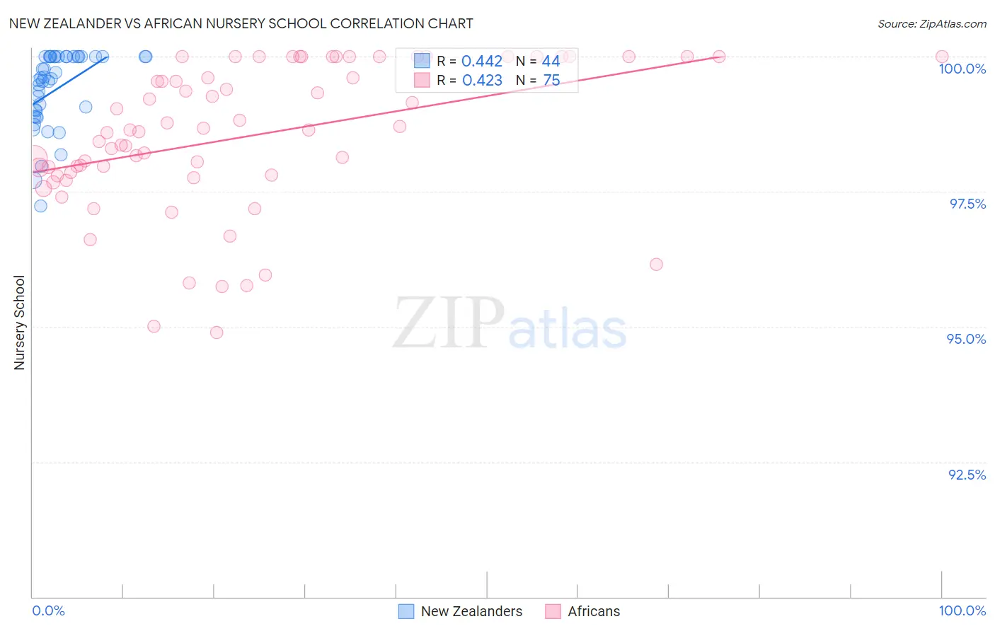New Zealander vs African Nursery School