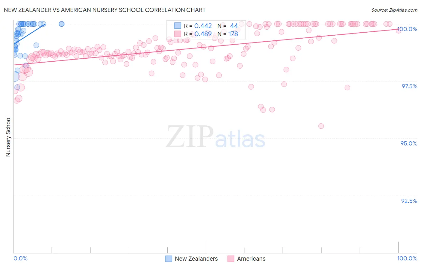 New Zealander vs American Nursery School