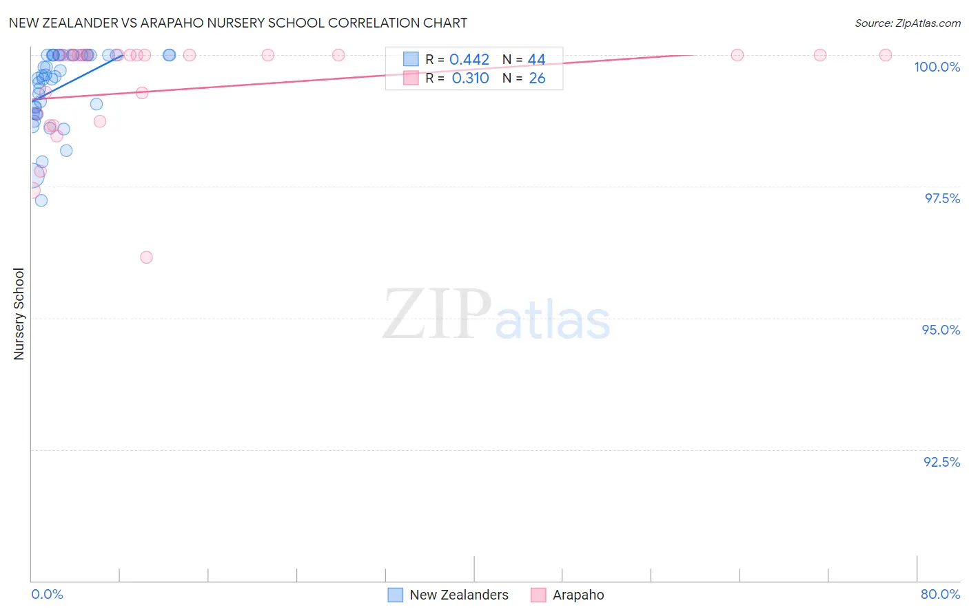 New Zealander vs Arapaho Nursery School