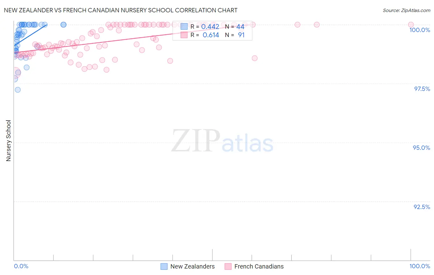 New Zealander vs French Canadian Nursery School
