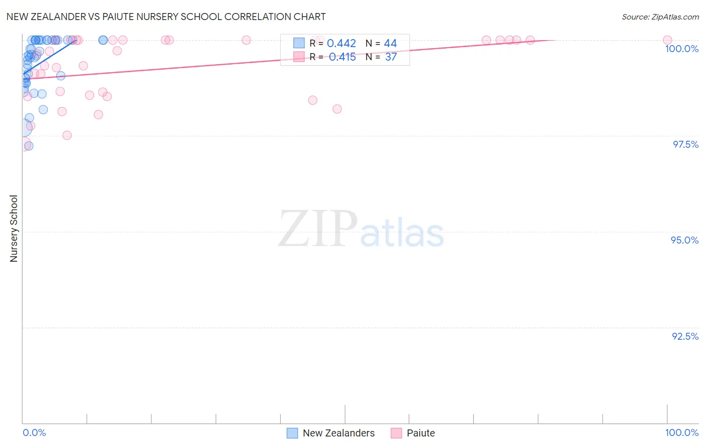 New Zealander vs Paiute Nursery School