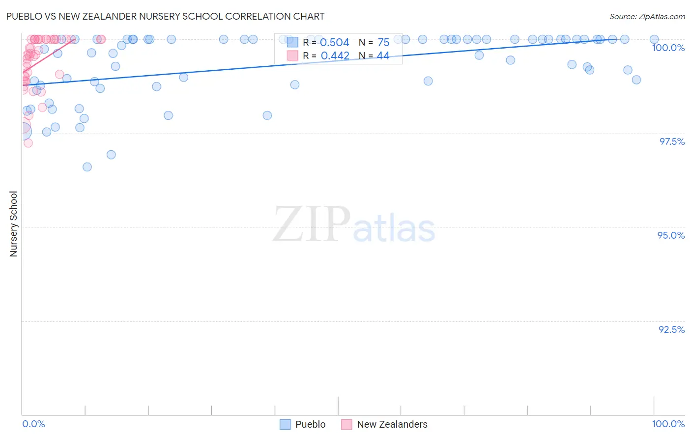 Pueblo vs New Zealander Nursery School