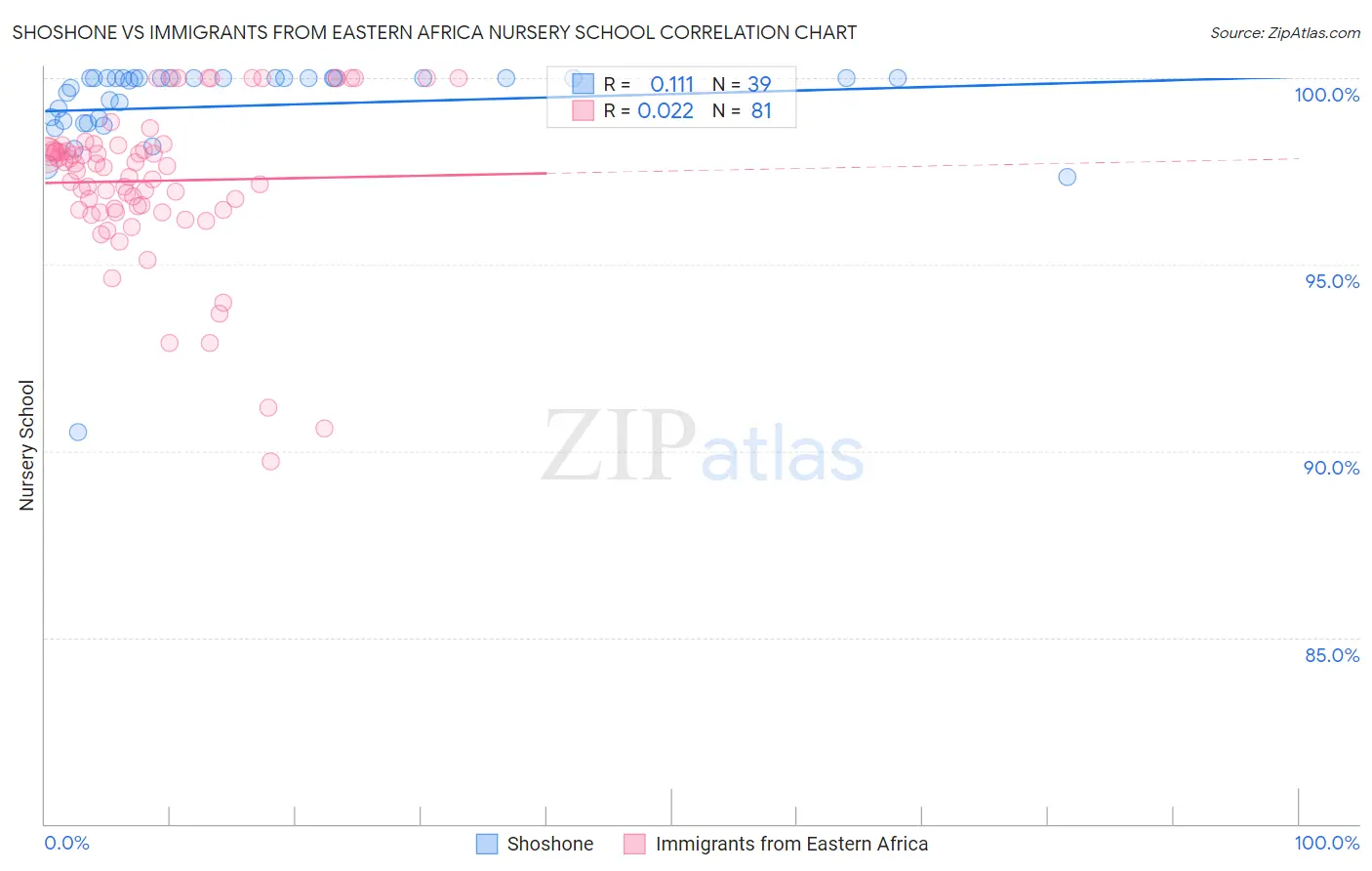 Shoshone vs Immigrants from Eastern Africa Nursery School