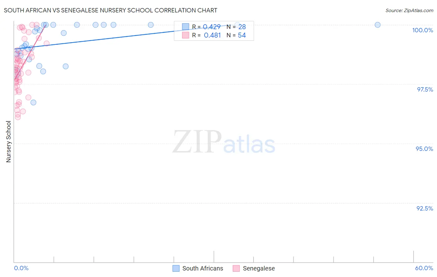 South African vs Senegalese Nursery School