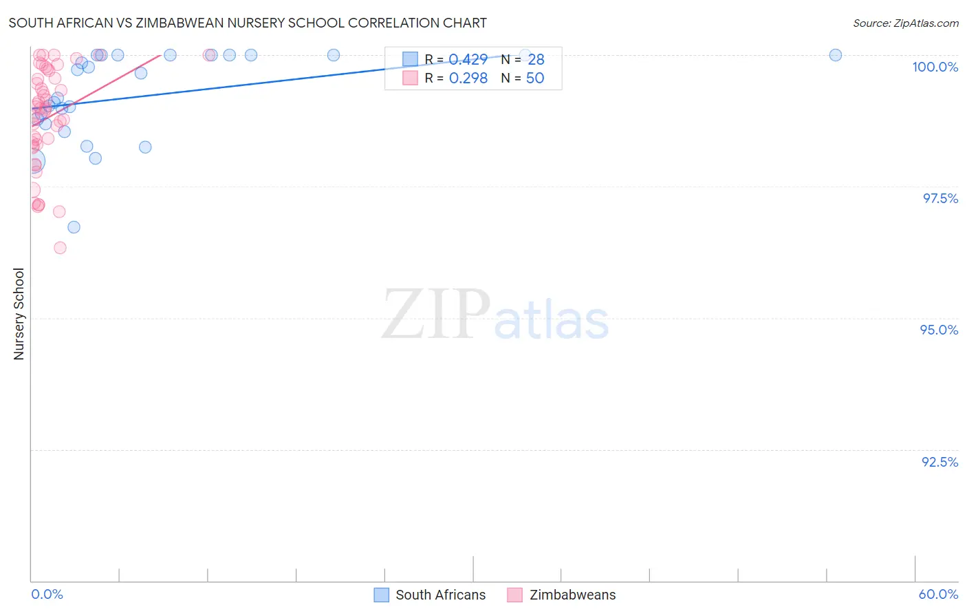 South African vs Zimbabwean Nursery School
