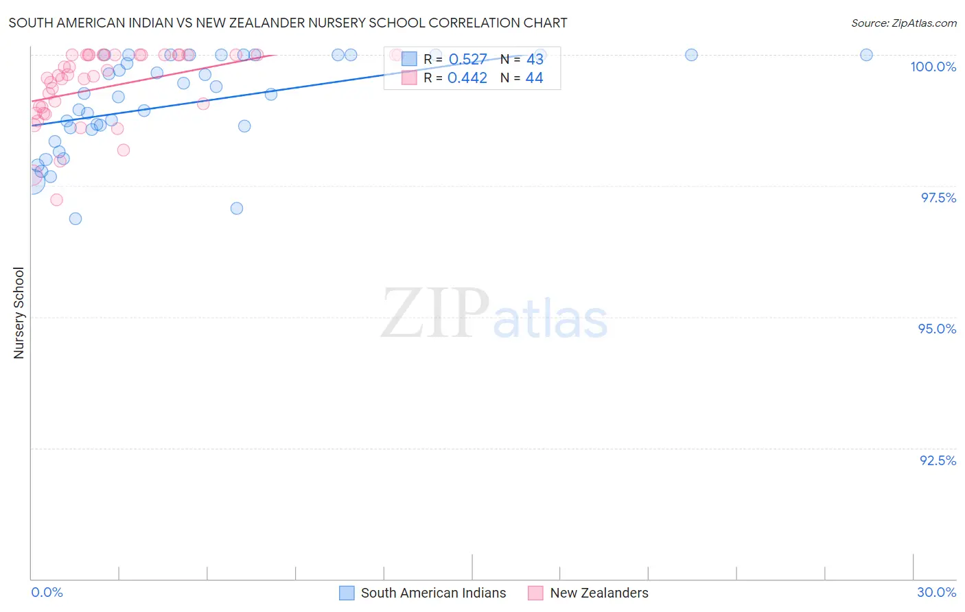 South American Indian vs New Zealander Nursery School