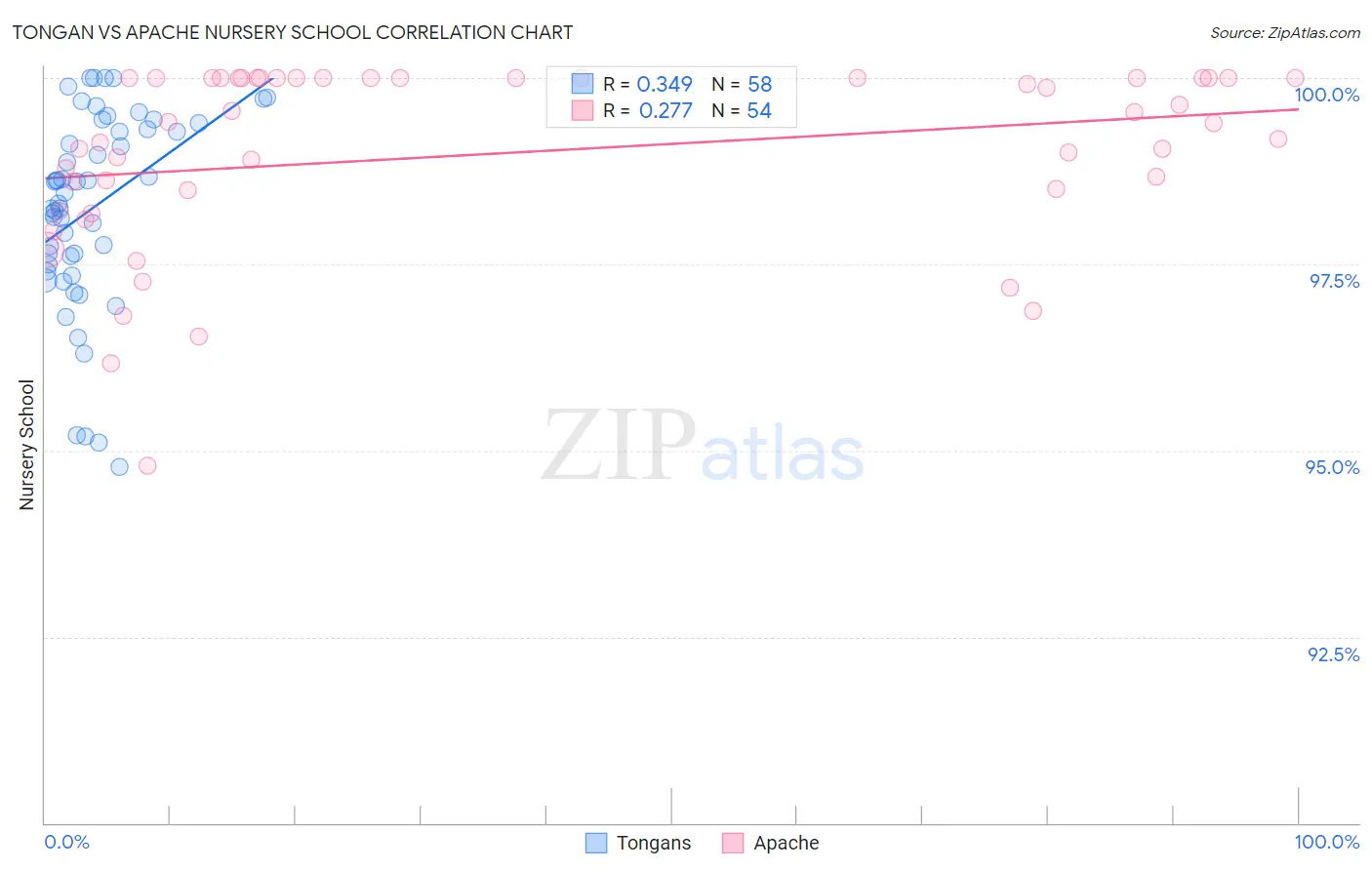 Tongan vs Apache Nursery School