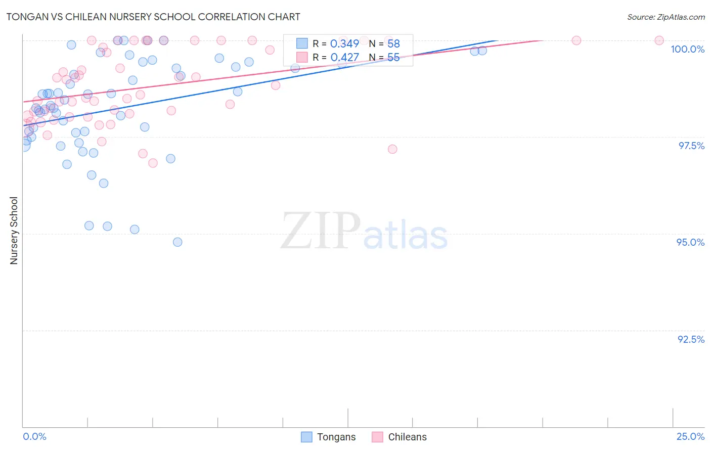 Tongan vs Chilean Nursery School