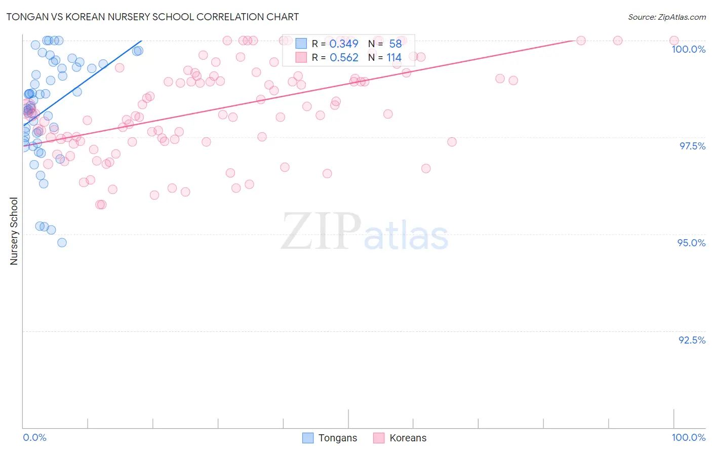 Tongan vs Korean Nursery School