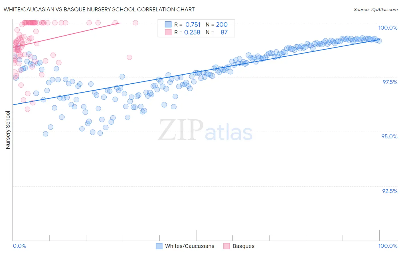 White/Caucasian vs Basque Nursery School