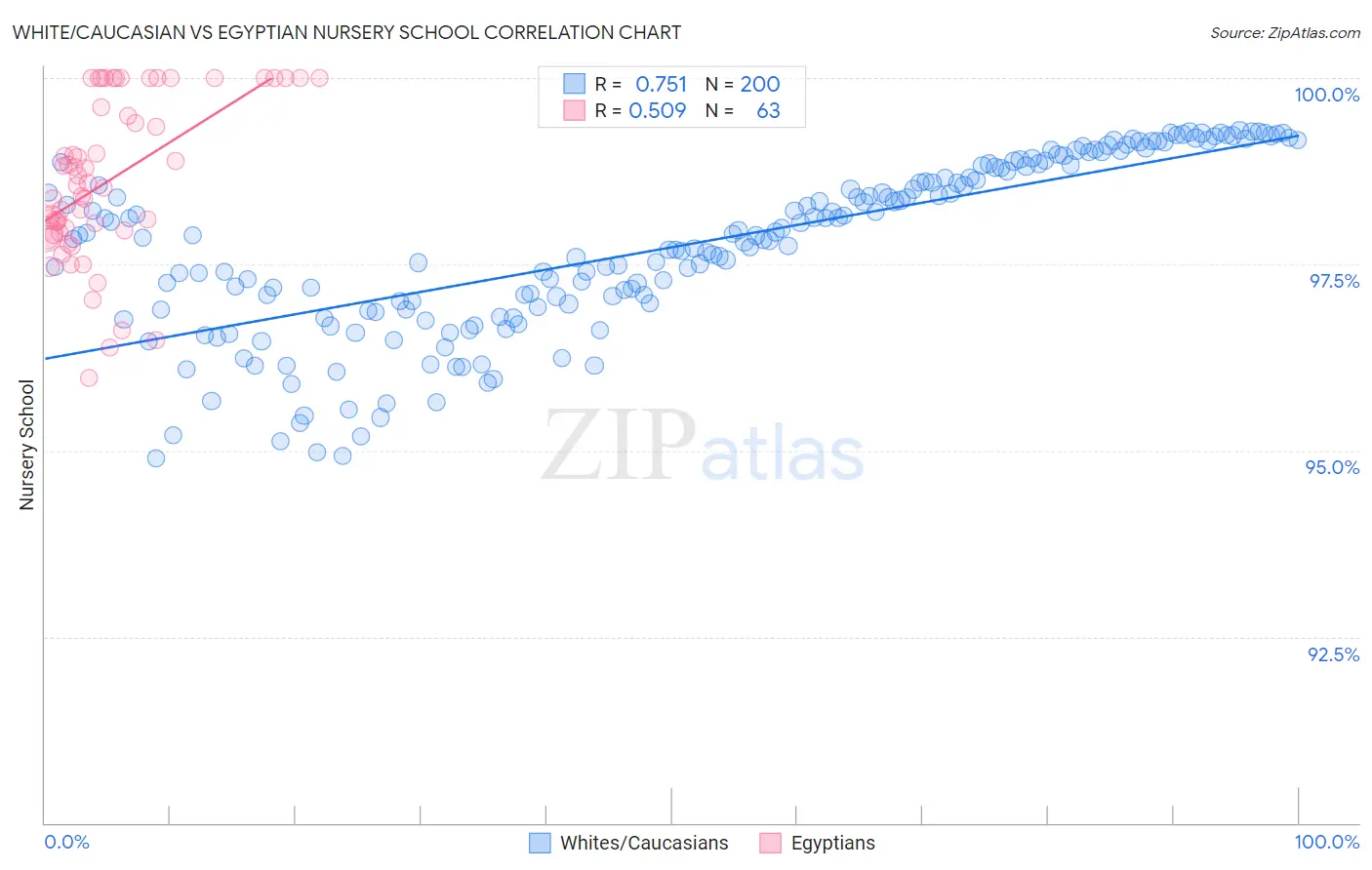 White/Caucasian vs Egyptian Nursery School