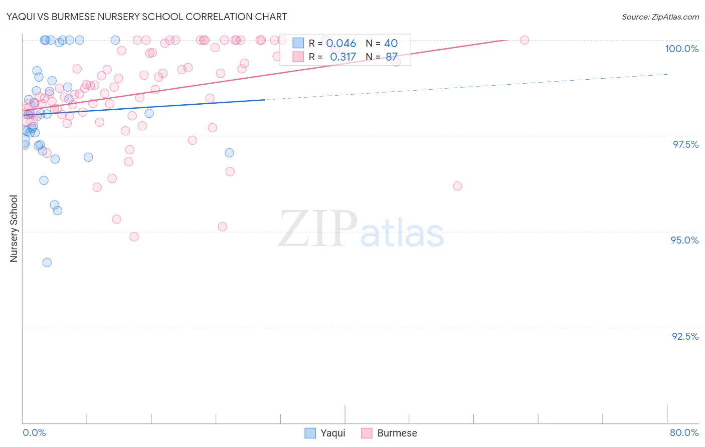 Yaqui vs Burmese Nursery School
