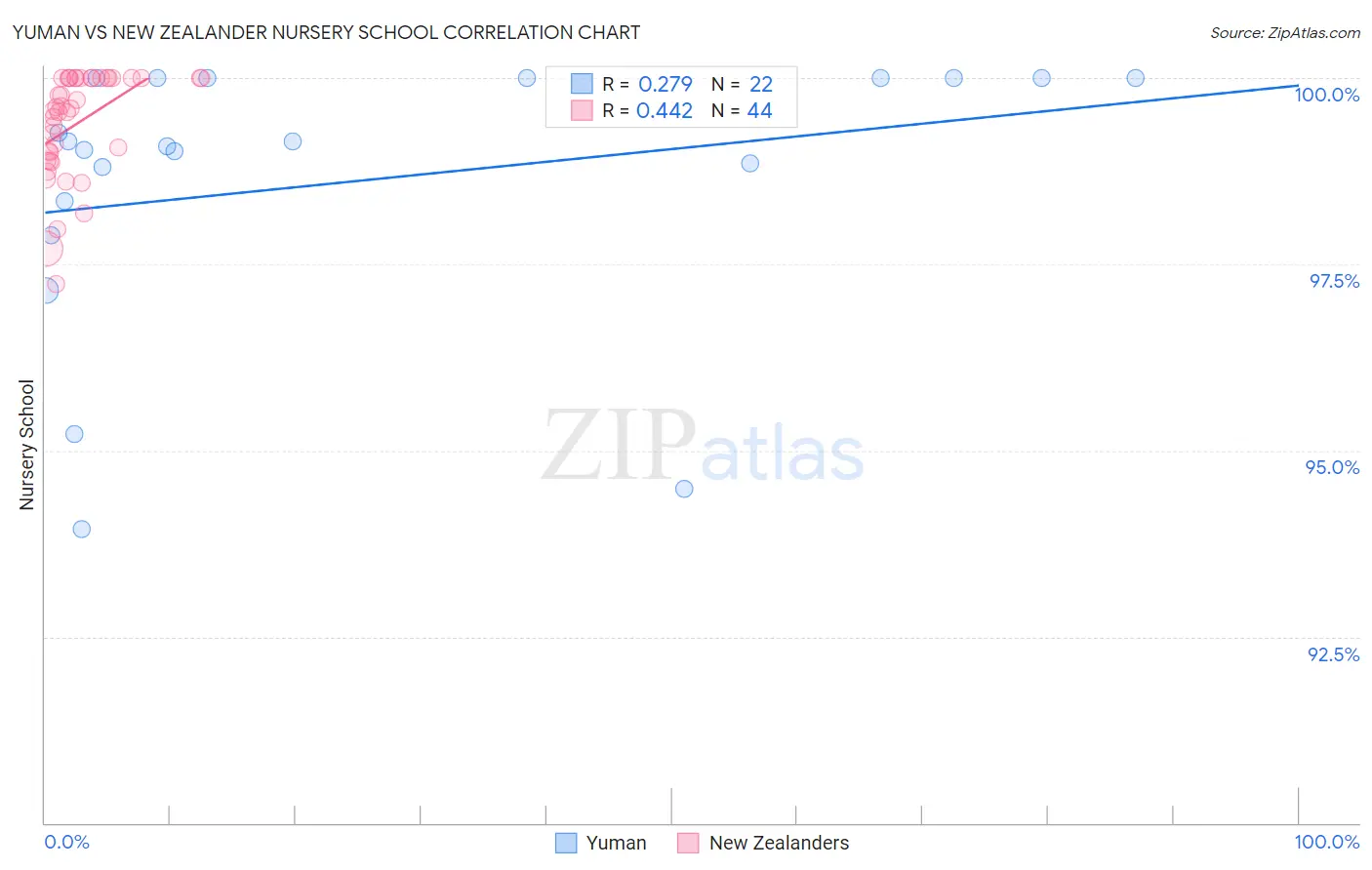 Yuman vs New Zealander Nursery School