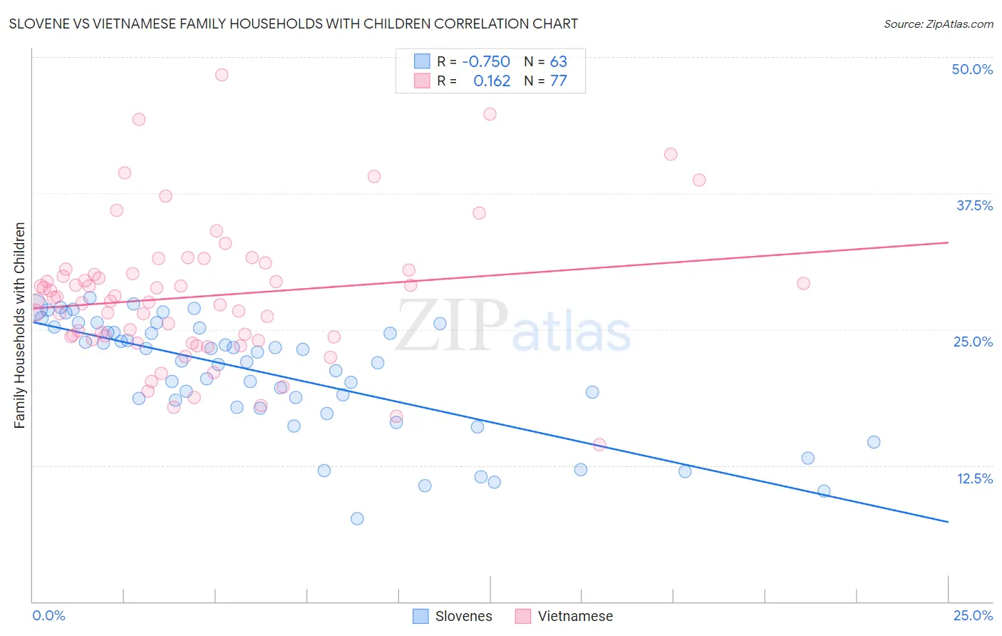 Slovene vs Vietnamese Family Households with Children