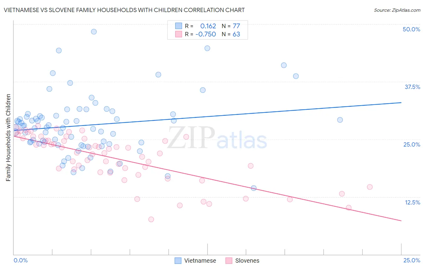 Vietnamese vs Slovene Family Households with Children