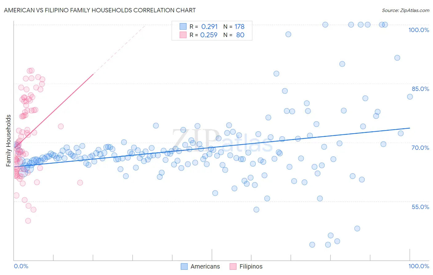 American vs Filipino Family Households
