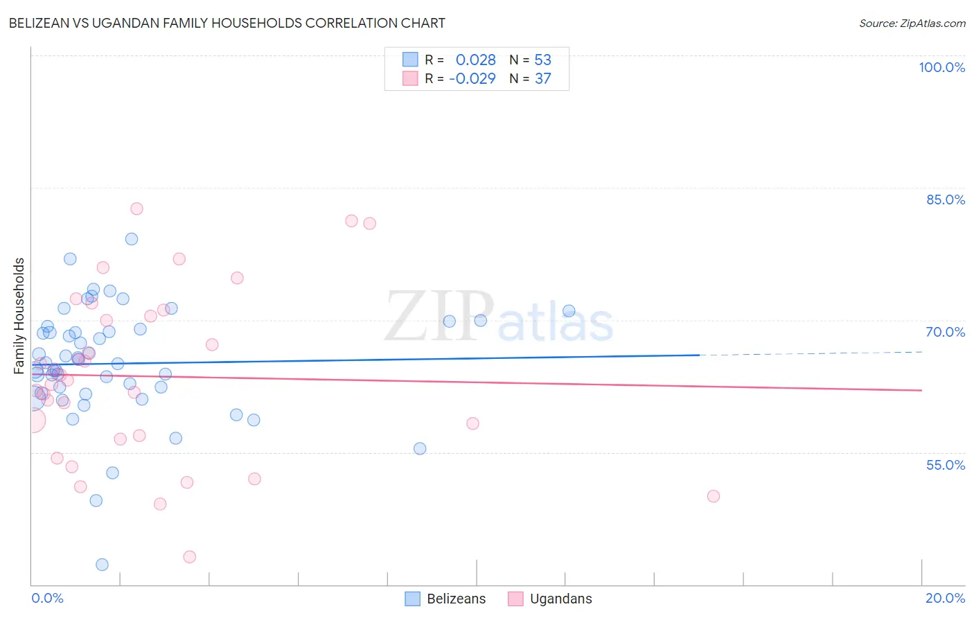 Belizean vs Ugandan Family Households