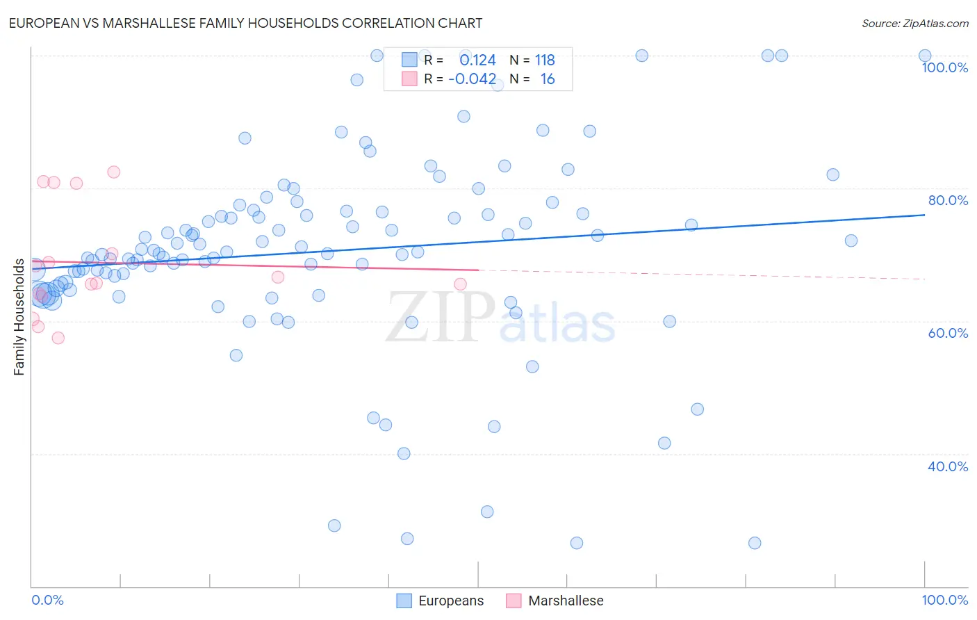 European vs Marshallese Family Households
