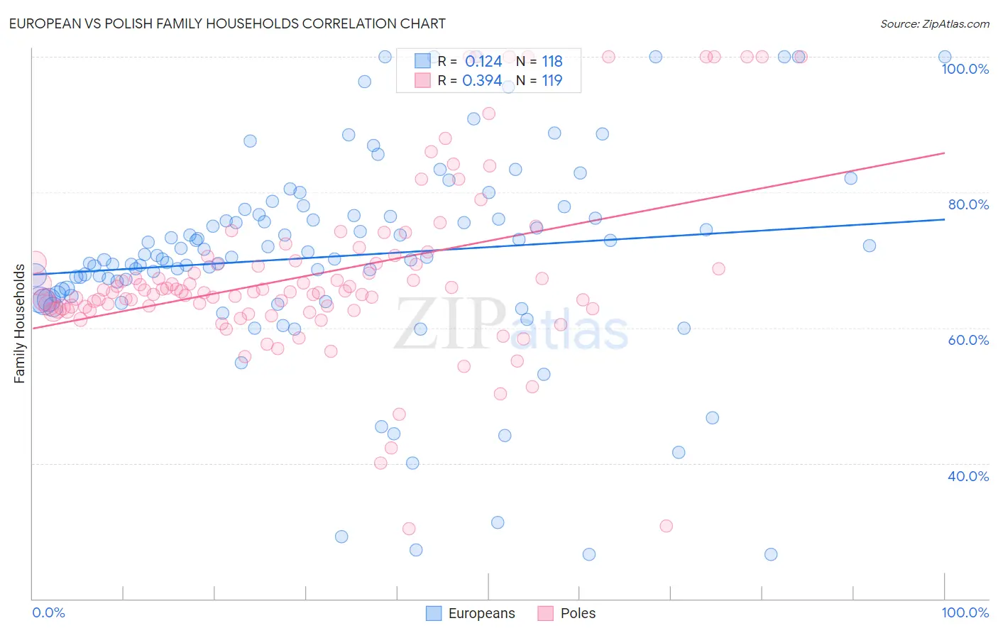 European vs Polish Family Households