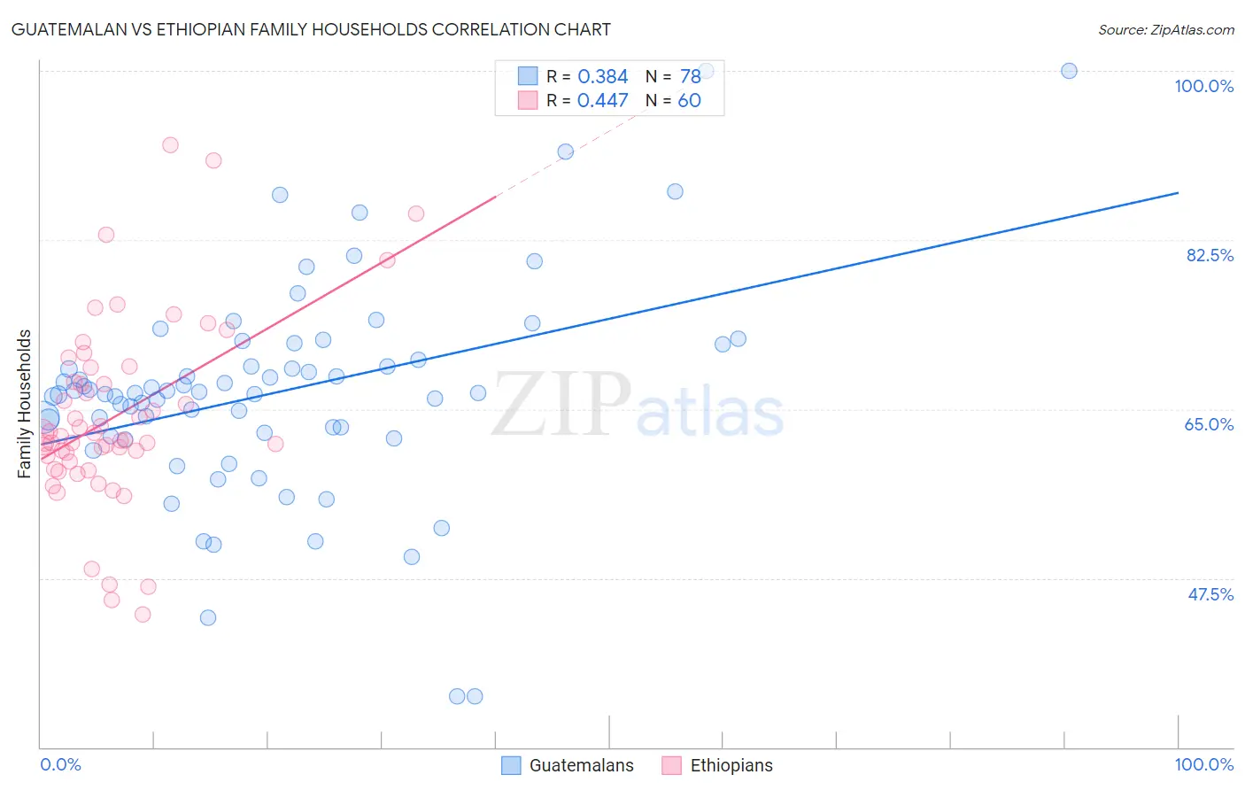Guatemalan vs Ethiopian Family Households