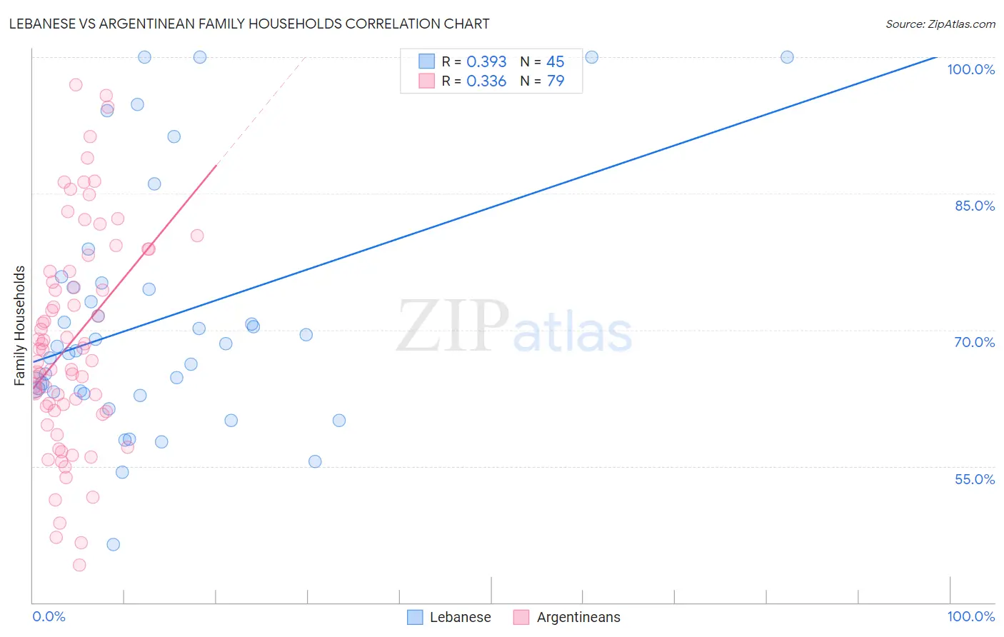 Lebanese vs Argentinean Family Households