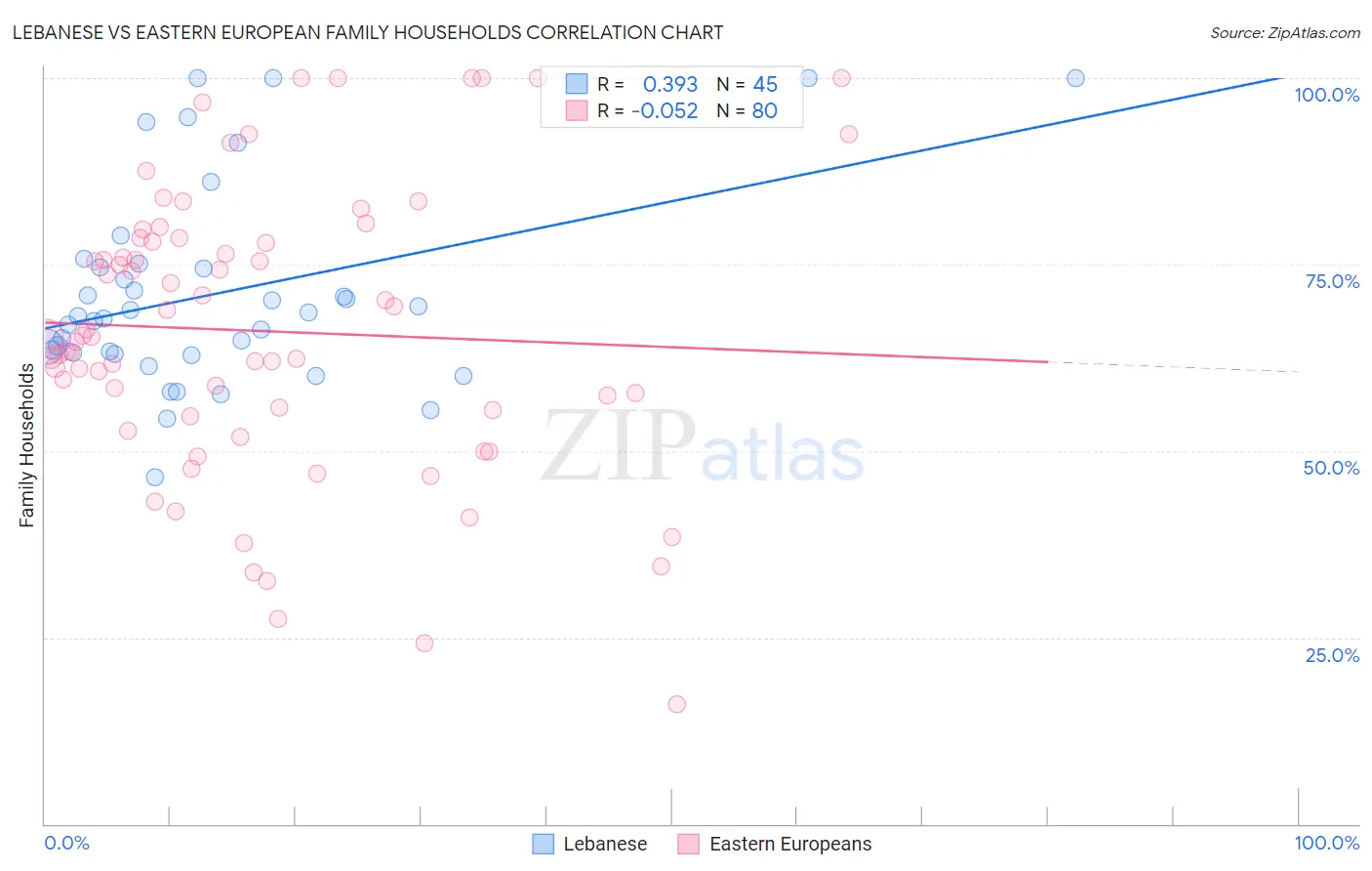 Lebanese vs Eastern European Family Households