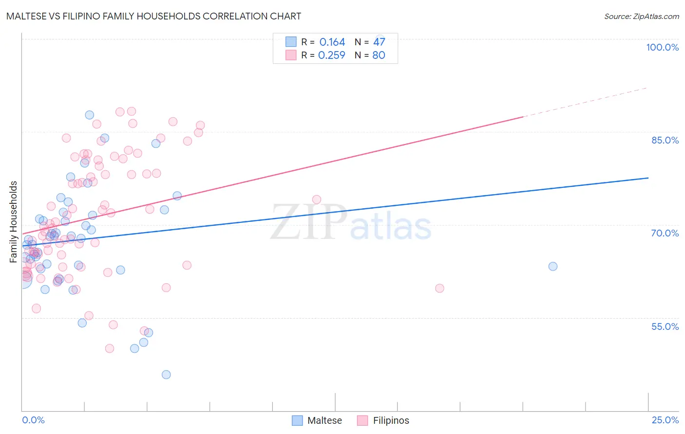 Maltese vs Filipino Family Households