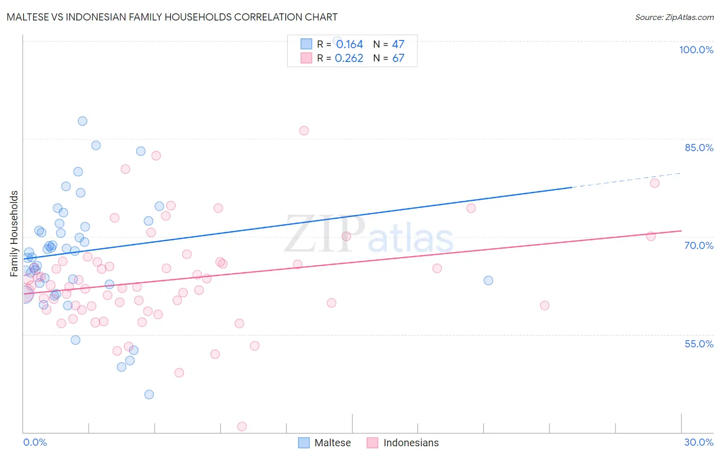 Maltese vs Indonesian Family Households