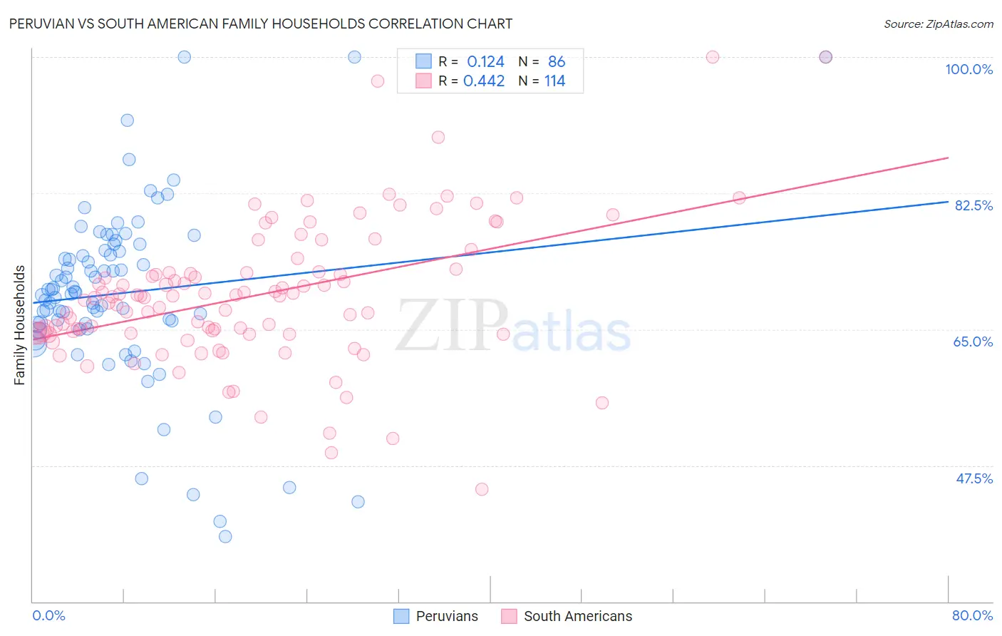 Peruvian vs South American Family Households