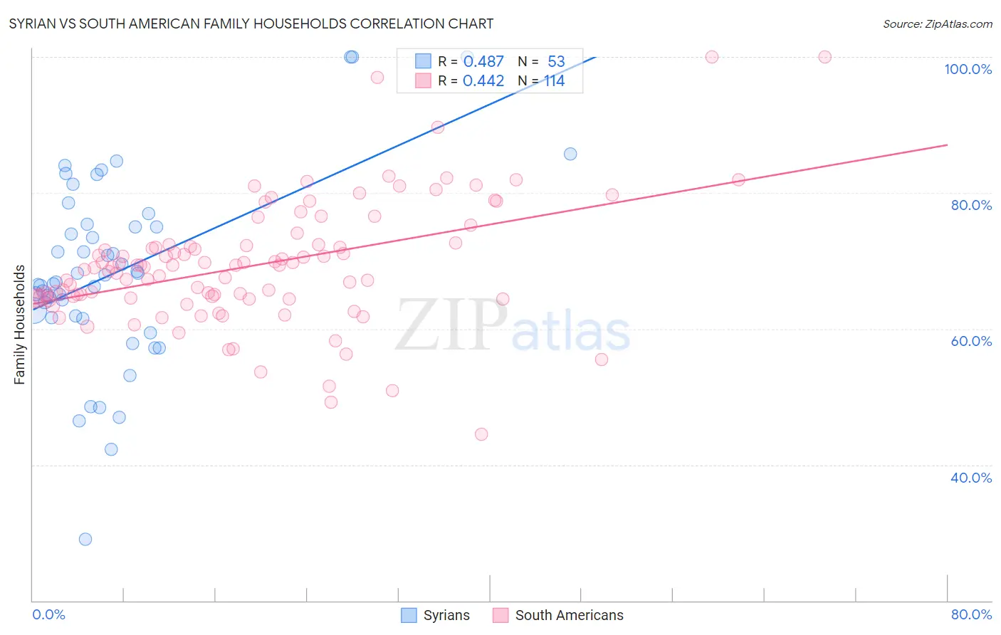 Syrian vs South American Family Households