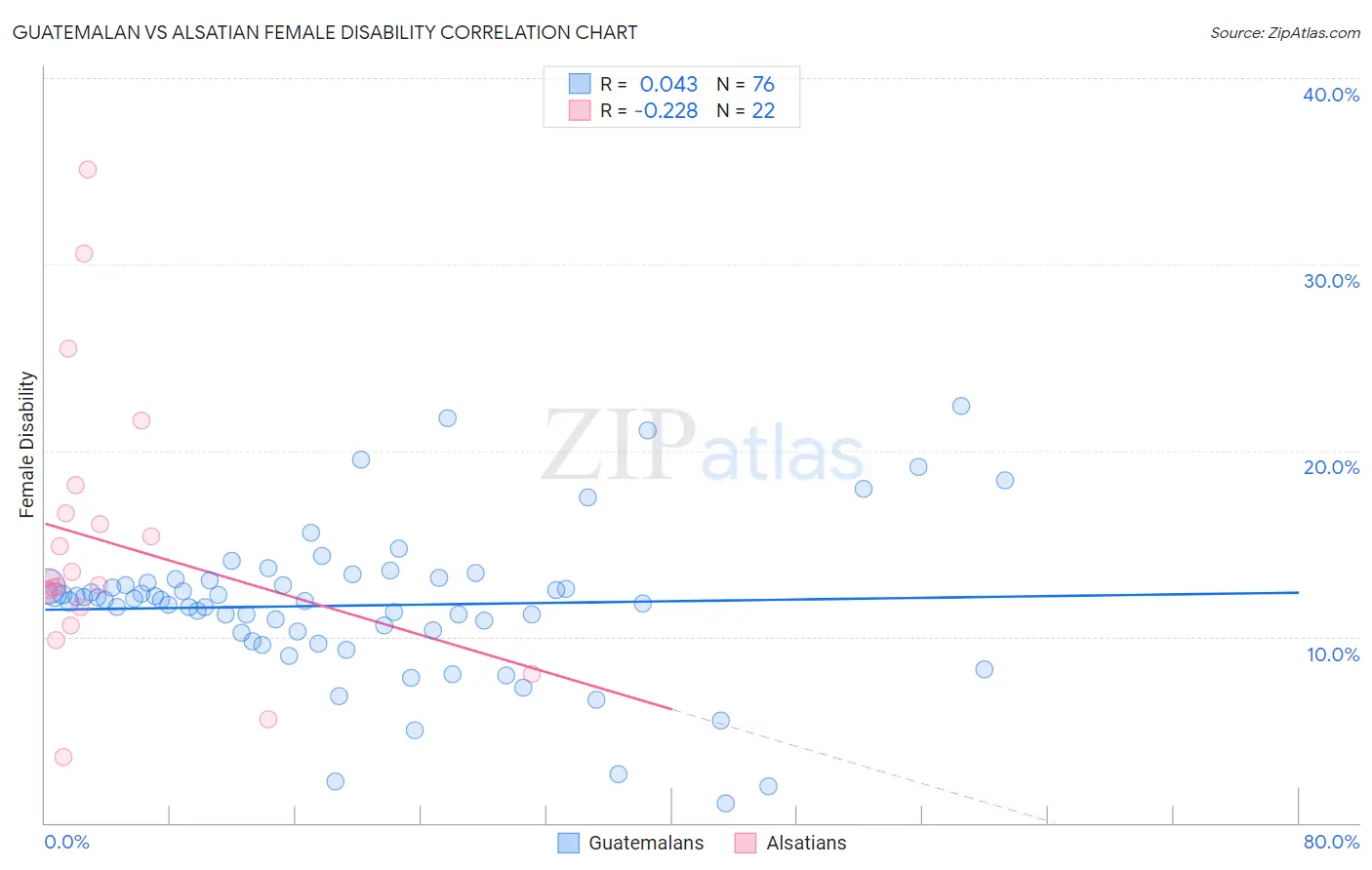 Guatemalan vs Alsatian Female Disability