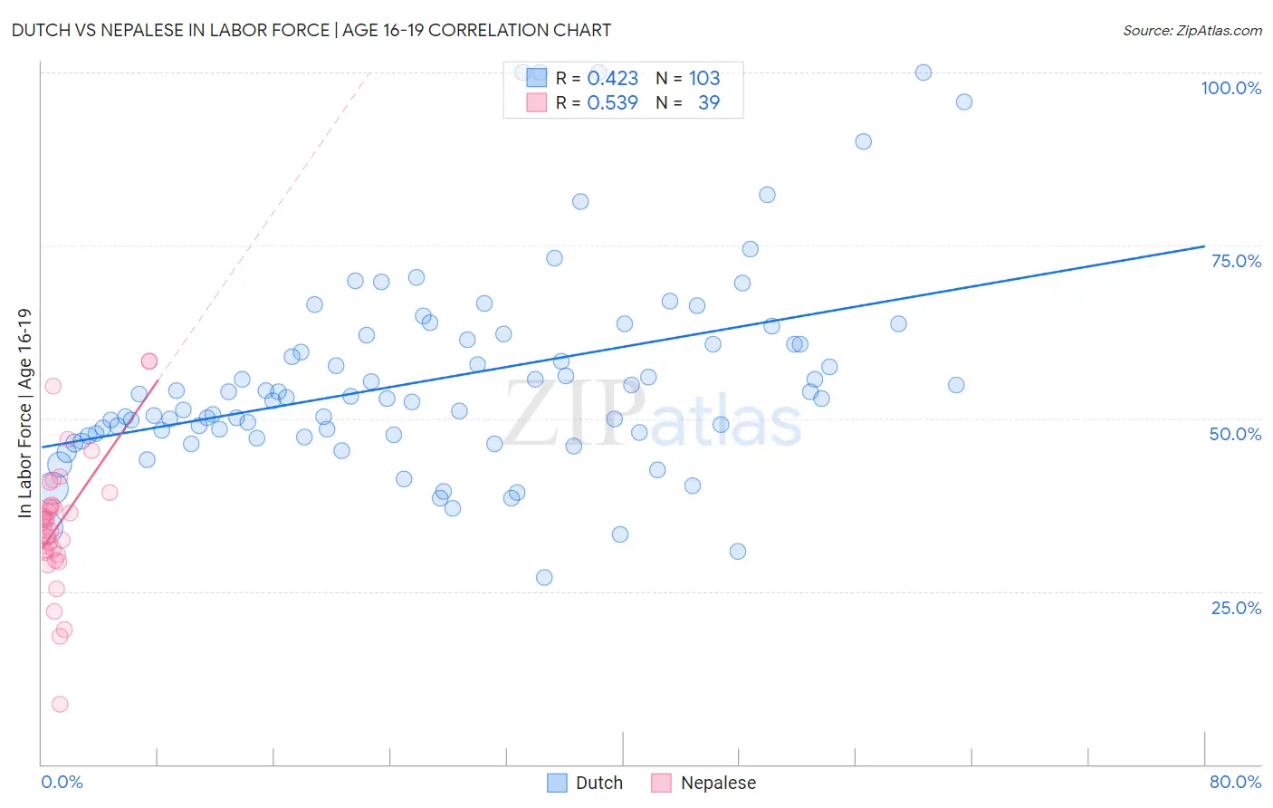 Dutch vs Nepalese In Labor Force | Age 16-19