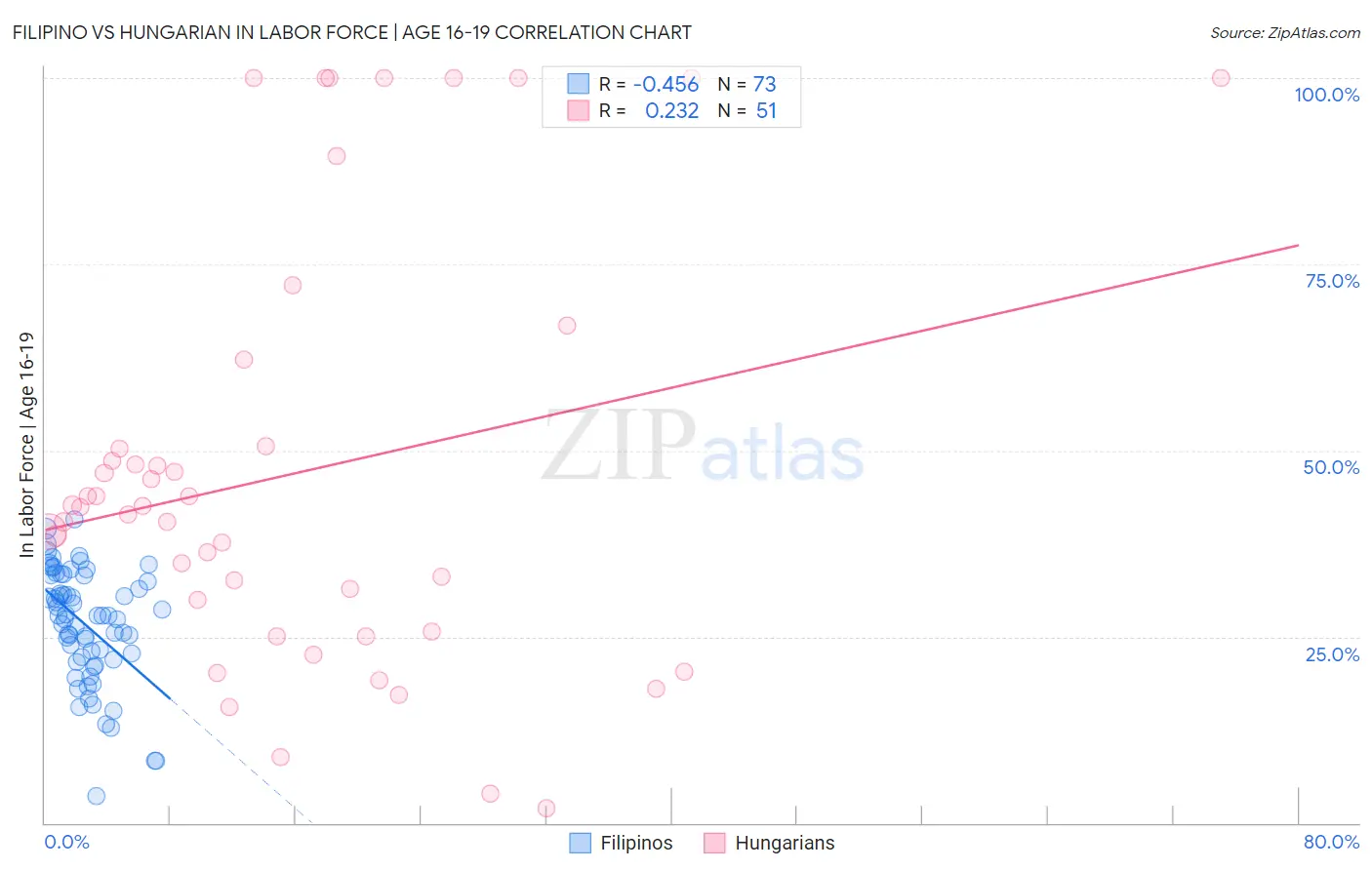 Filipino vs Hungarian In Labor Force | Age 16-19