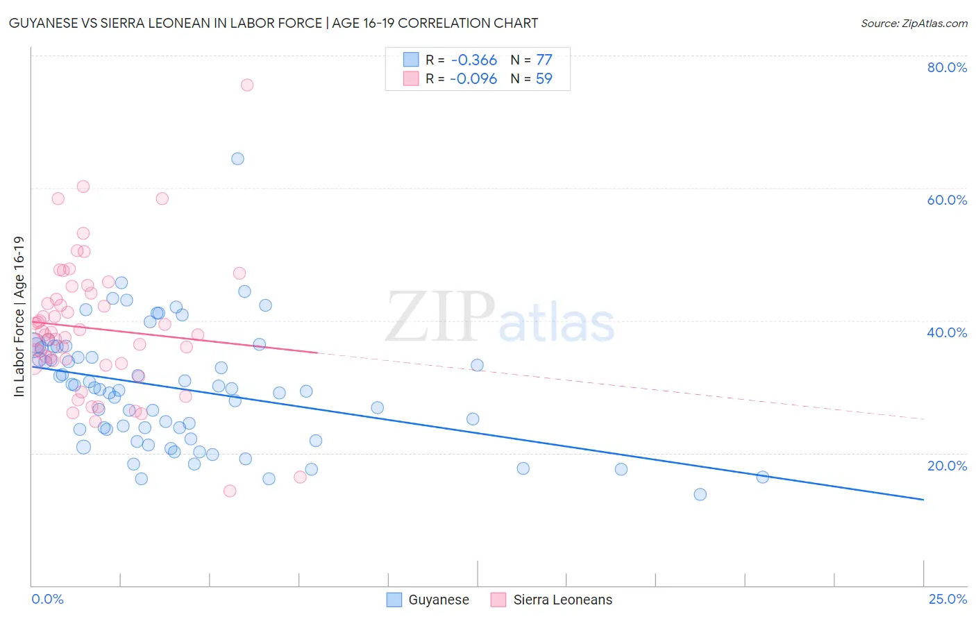 Guyanese vs Sierra Leonean In Labor Force | Age 16-19