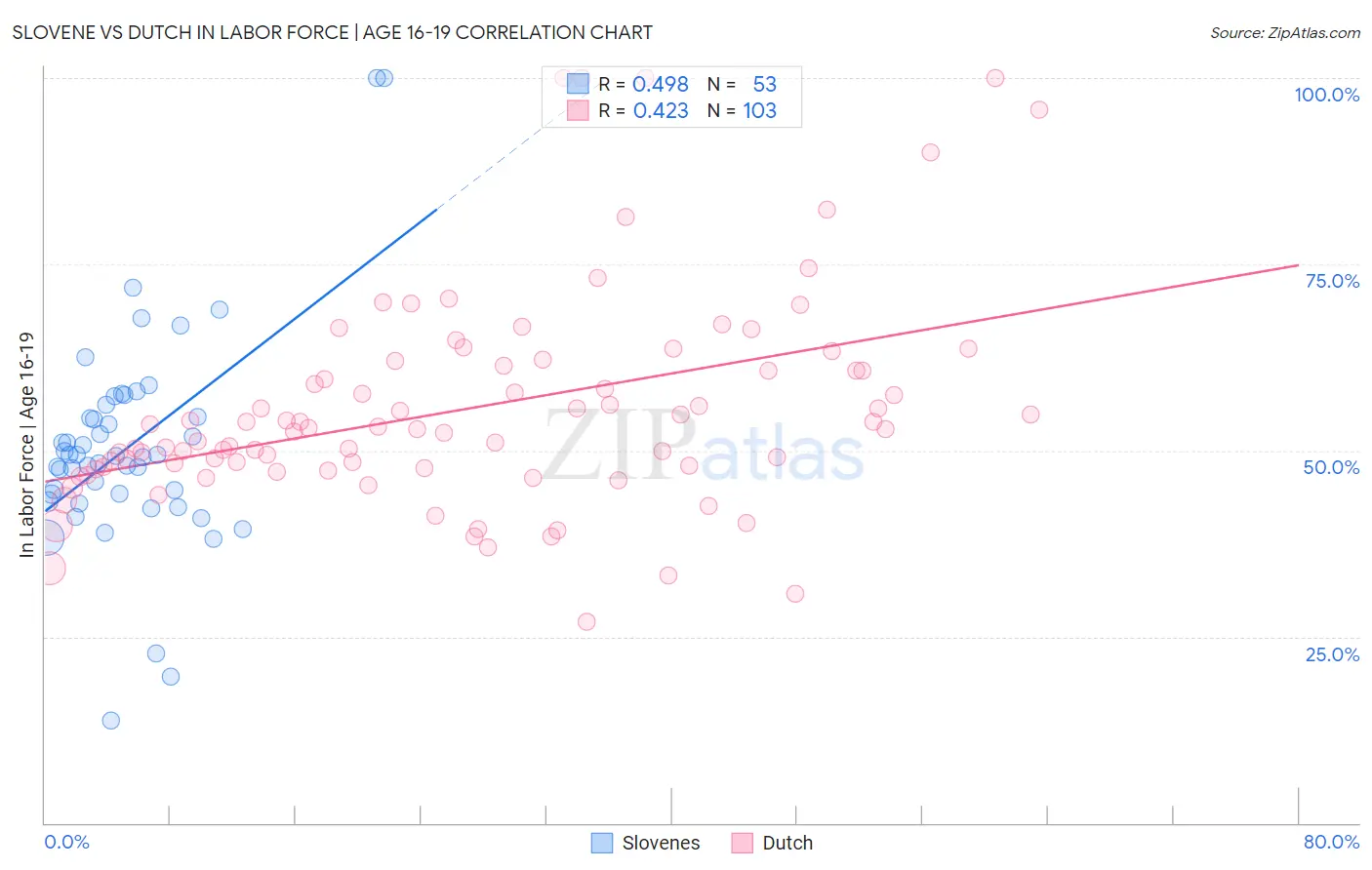 Slovene vs Dutch In Labor Force | Age 16-19