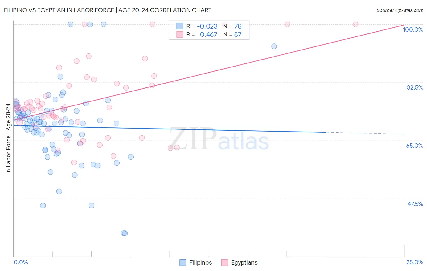 Filipino vs Egyptian In Labor Force | Age 20-24
