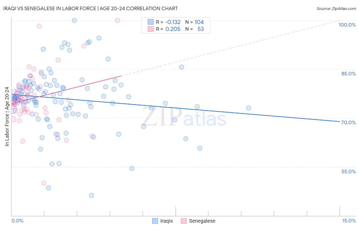 Iraqi vs Senegalese In Labor Force | Age 20-24