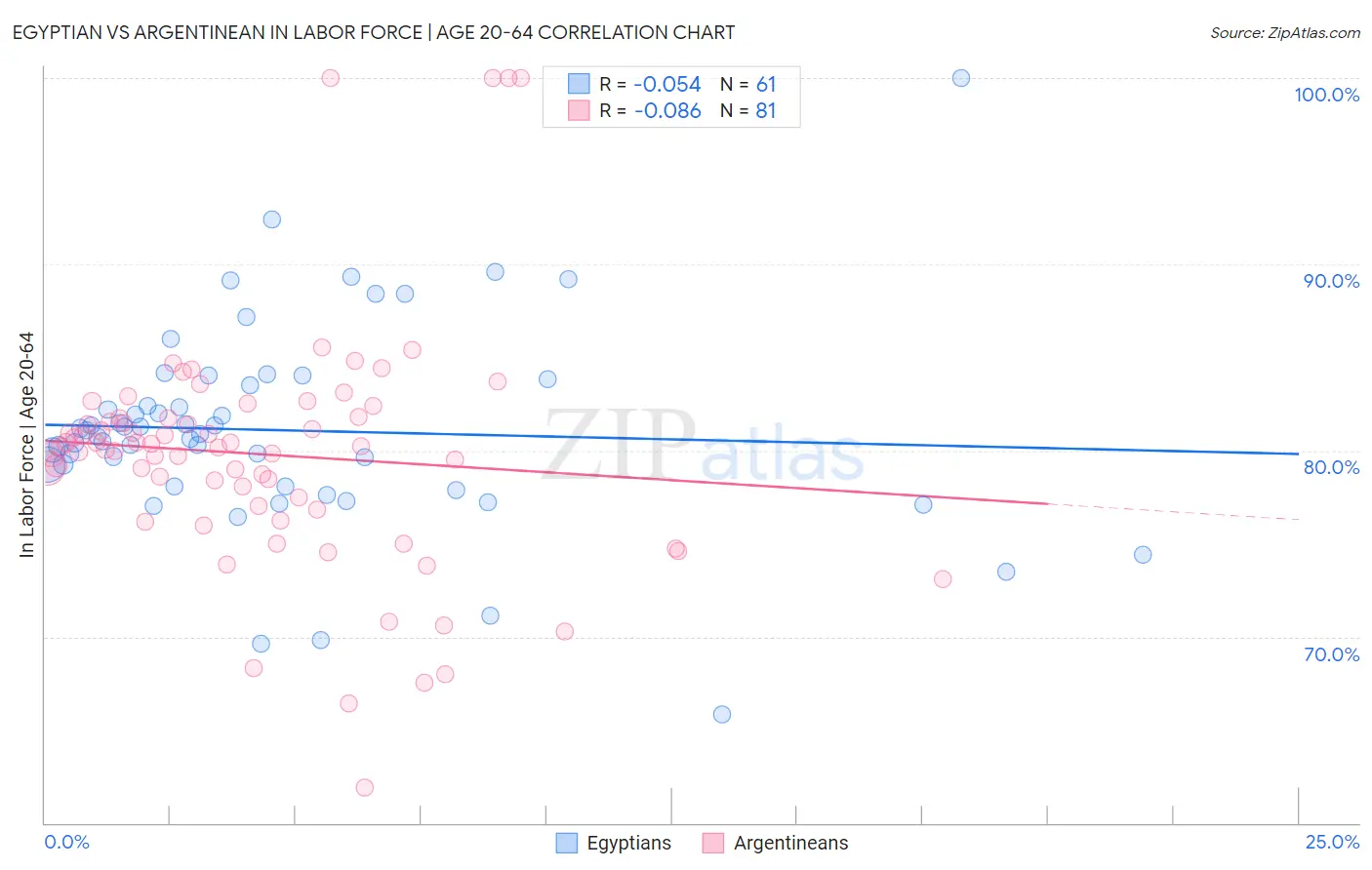 Egyptian vs Argentinean In Labor Force | Age 20-64