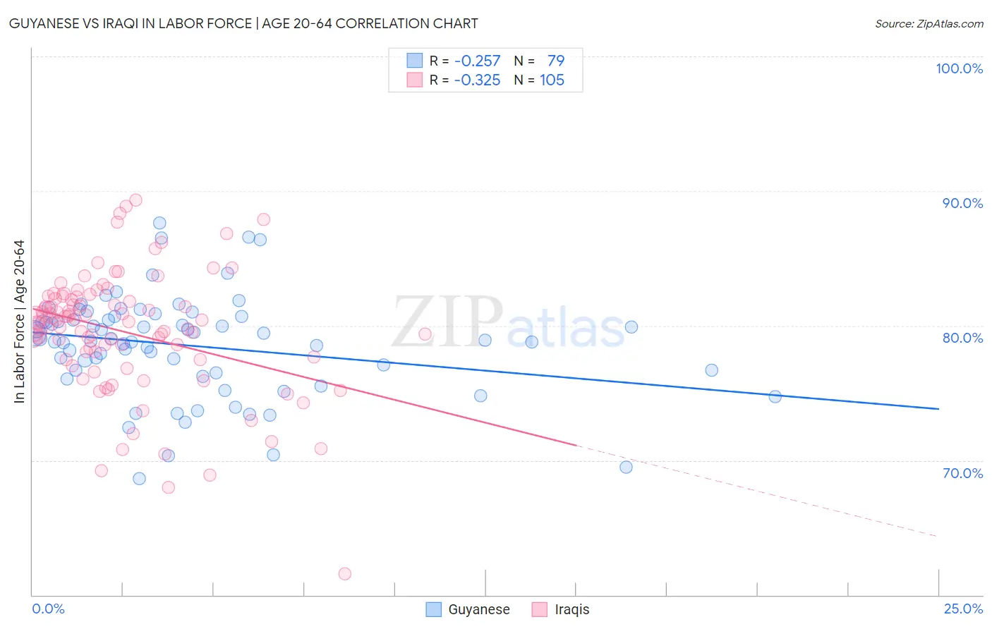 Guyanese vs Iraqi In Labor Force | Age 20-64
