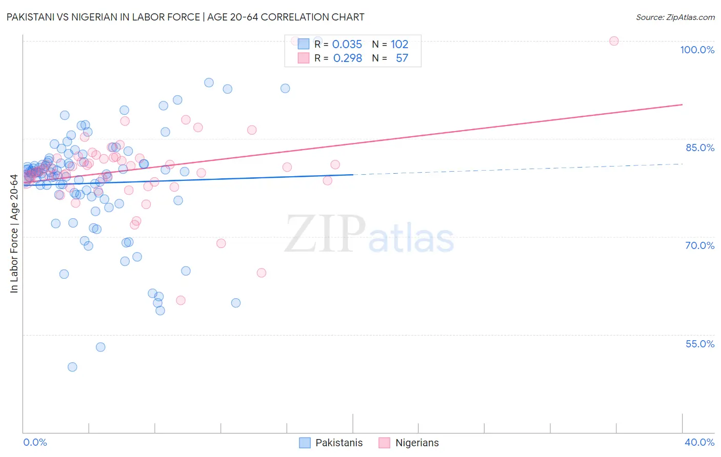 Pakistani vs Nigerian In Labor Force | Age 20-64