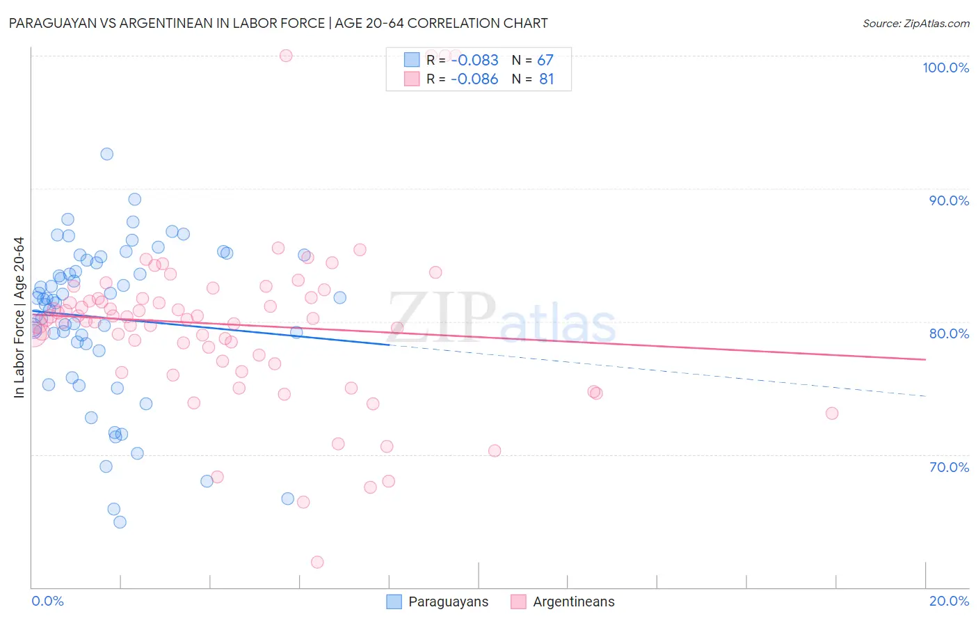 Paraguayan vs Argentinean In Labor Force | Age 20-64