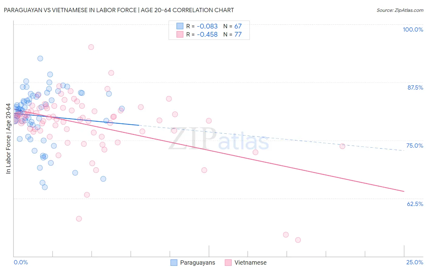 Paraguayan vs Vietnamese In Labor Force | Age 20-64