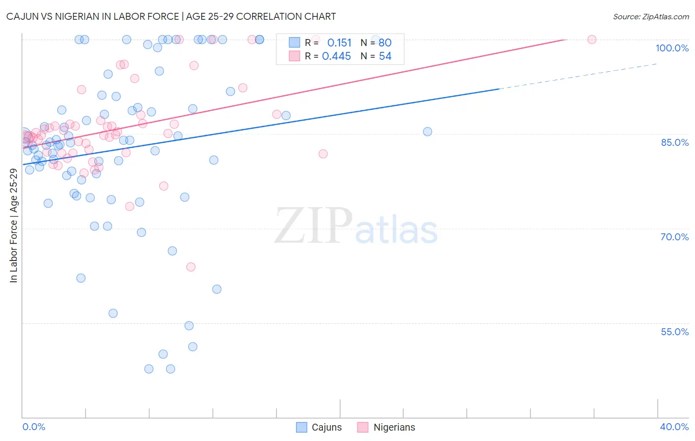 Cajun vs Nigerian In Labor Force | Age 25-29