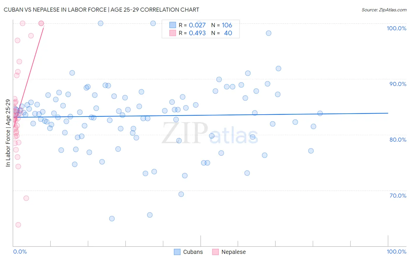 Cuban vs Nepalese In Labor Force | Age 25-29