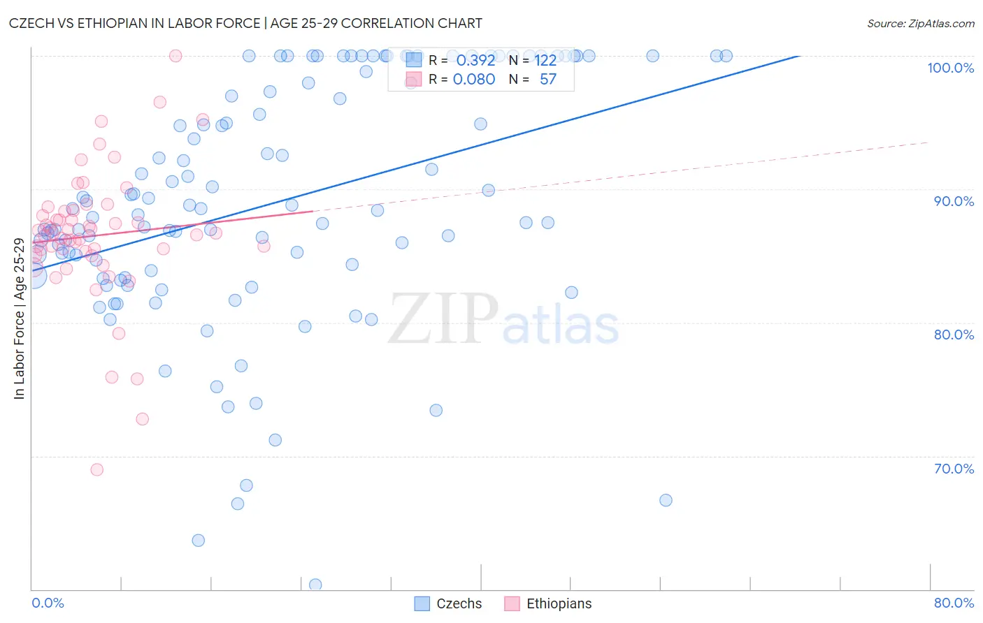 Czech vs Ethiopian In Labor Force | Age 25-29