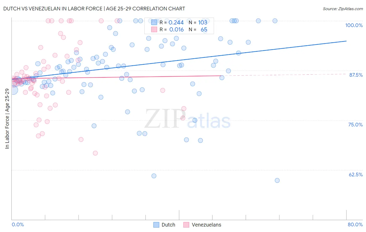 Dutch vs Venezuelan In Labor Force | Age 25-29