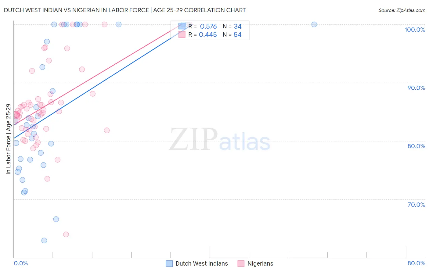 Dutch West Indian vs Nigerian In Labor Force | Age 25-29