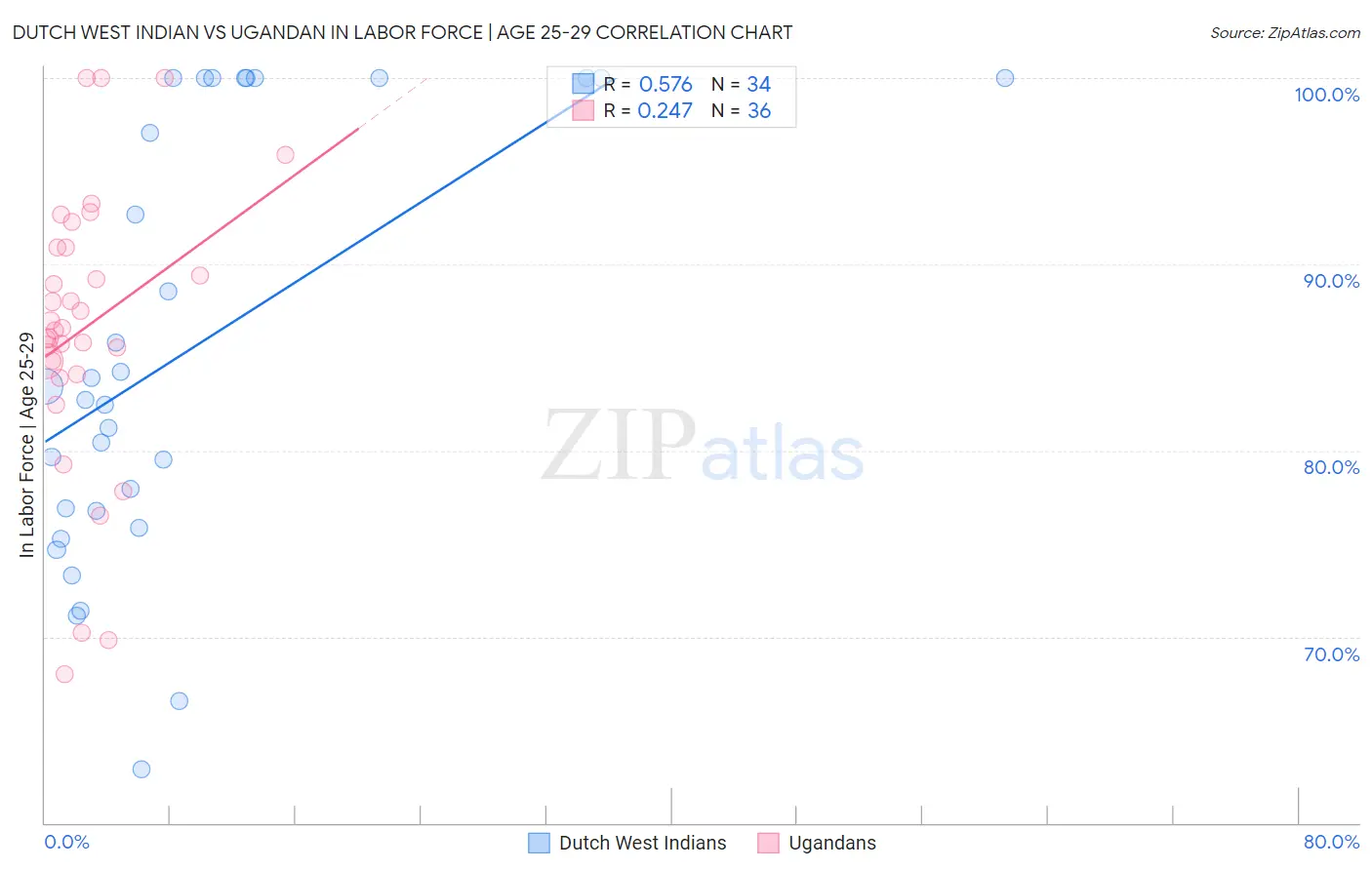 Dutch West Indian vs Ugandan In Labor Force | Age 25-29